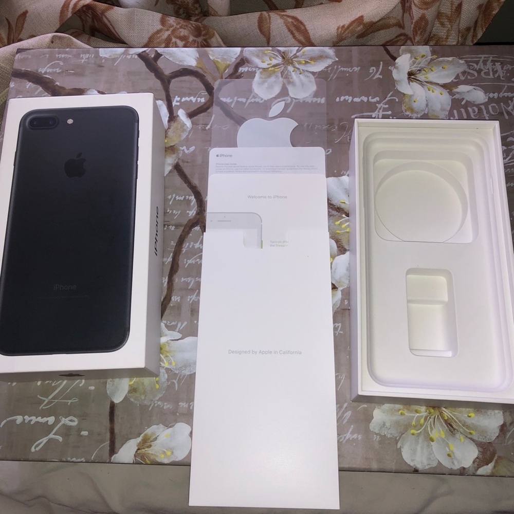 Apple iPhone 7+ Black Empty Box. Original Retail.